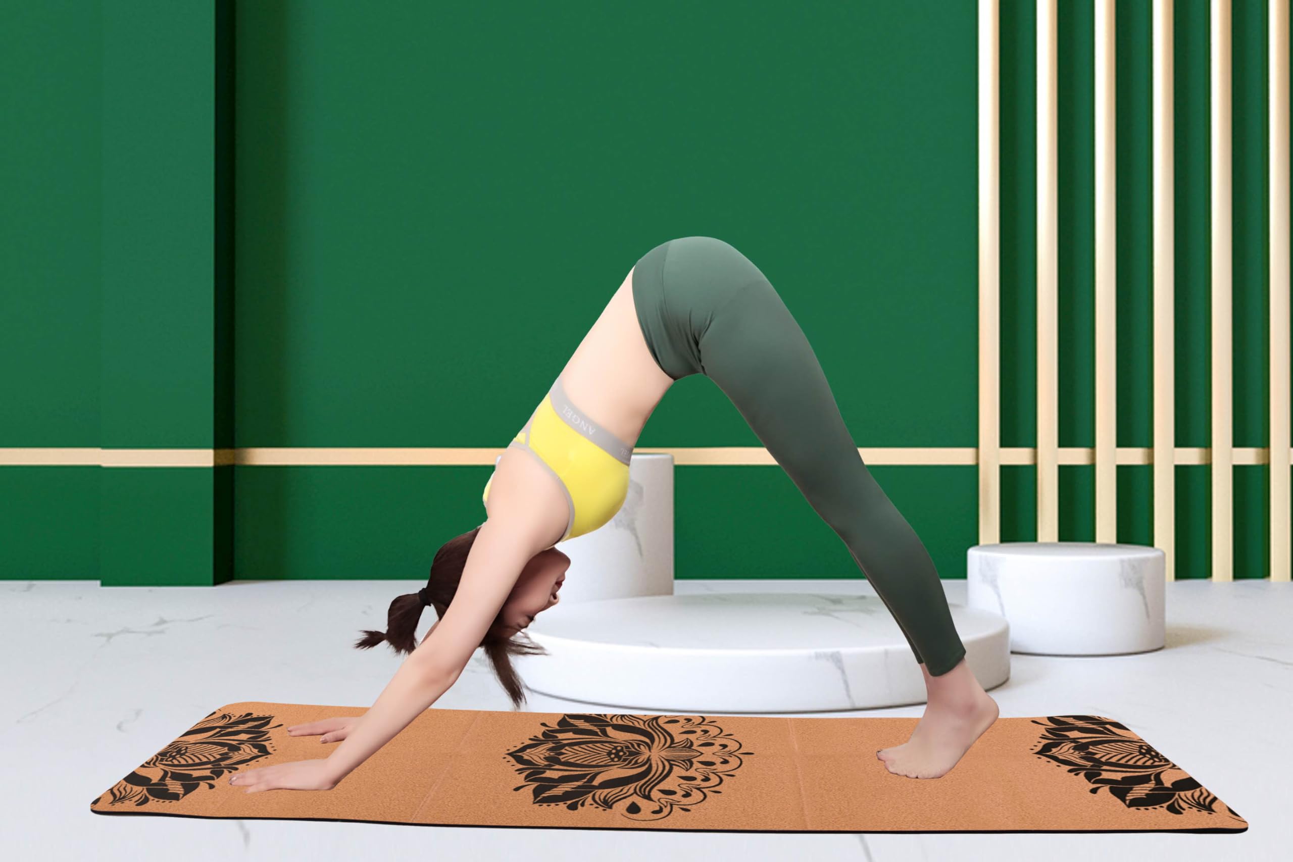 EKE Cork Folding Yoga Mat – 5mm Non-Slip Eco-Friendly Travel Mat