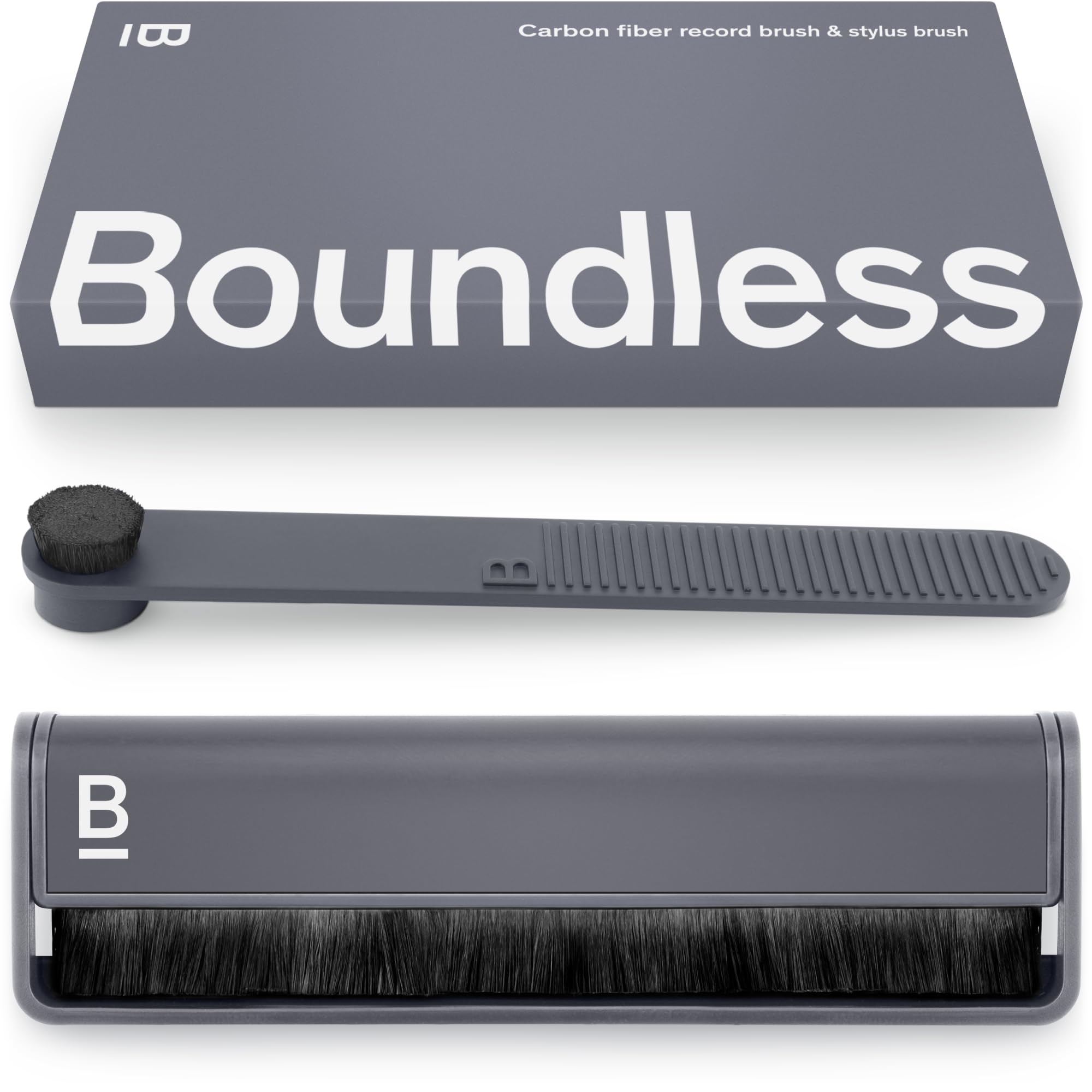 Boundless Audio 2-in-1 Vinyl Cleaning Kit | Carbon Fibre Record Brush