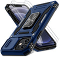 Jolof Store iPhone 12/12 Pro Case – Military Grade Shockproof with Kickstand