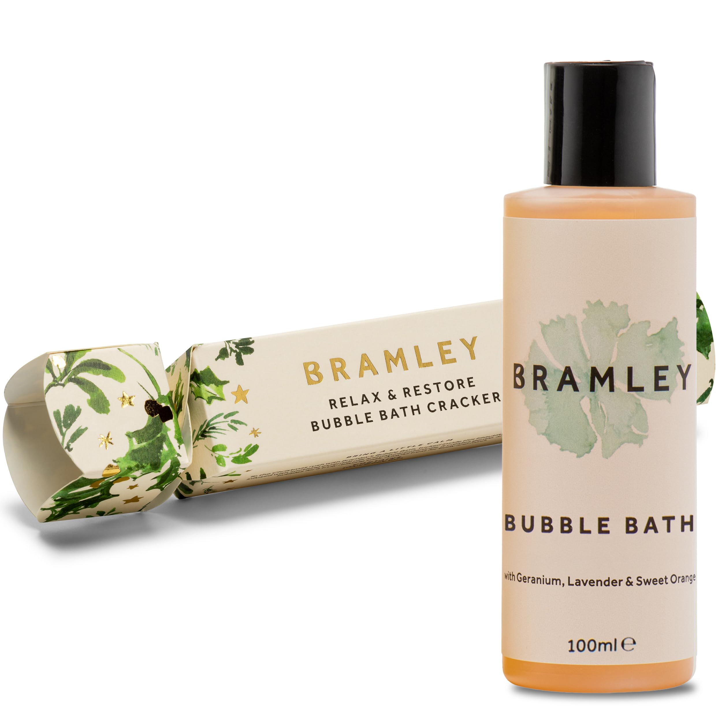 Bramley Bubble Bath Christmas Cracker Gift Set | Vegan & Relaxing
