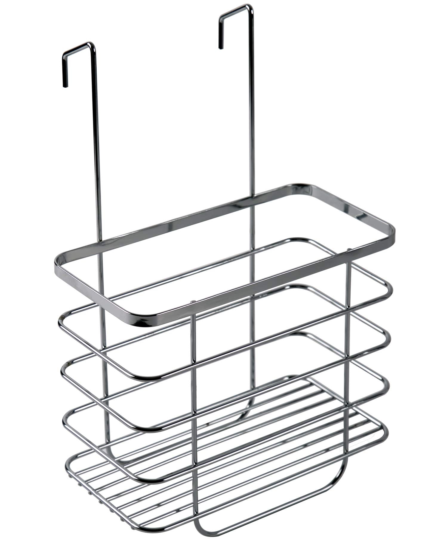 Croydex Large Hanging Shower Caddy | Rust-Free Chrome Over Door Storage
