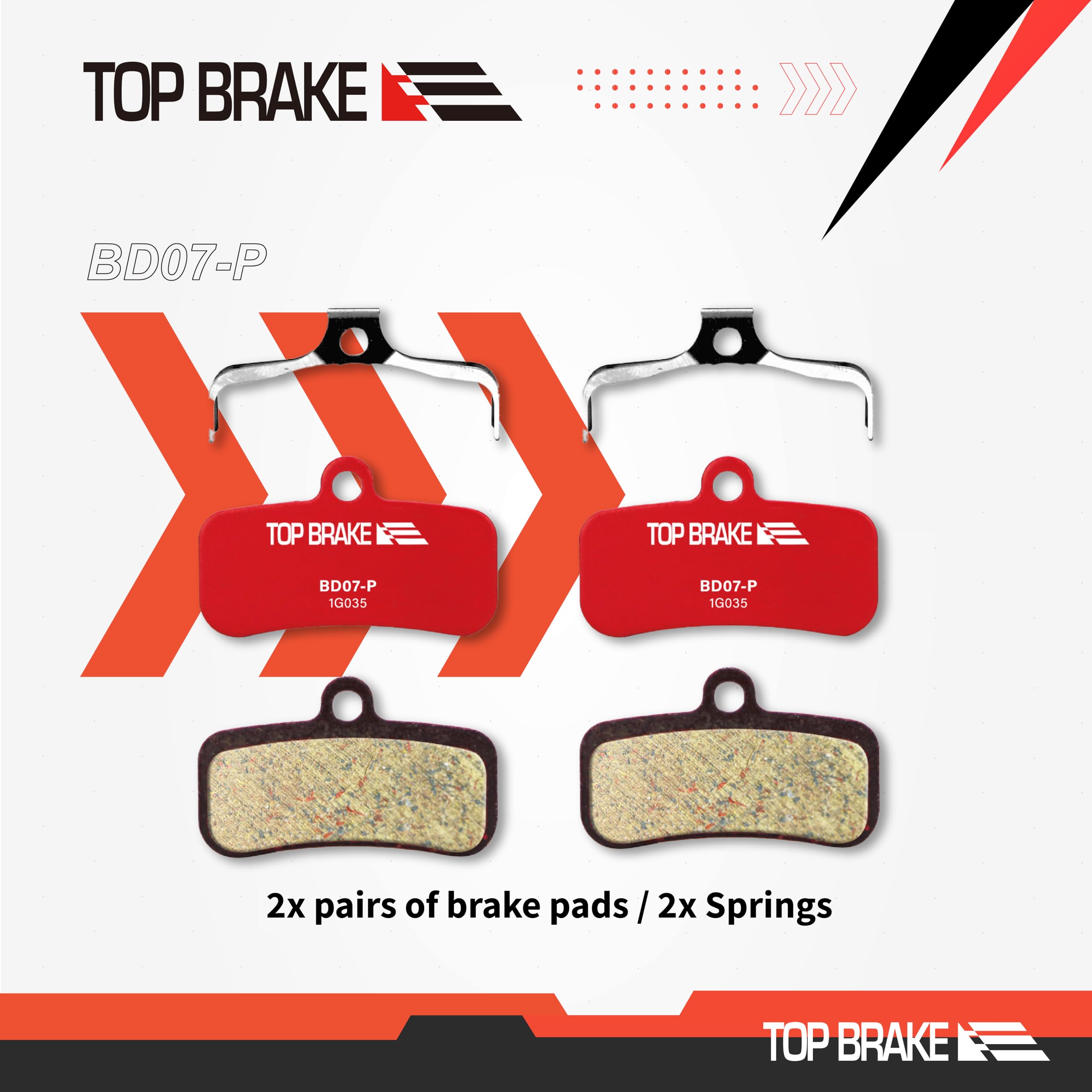 TOP BRAKE 2 Pairs Disc Brake Pads for Shimano 4-Piston Saint Zee XT
