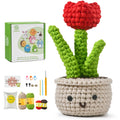 Beginner Crochet Kit – Amigurumi Flower Kit with Video Tutorials