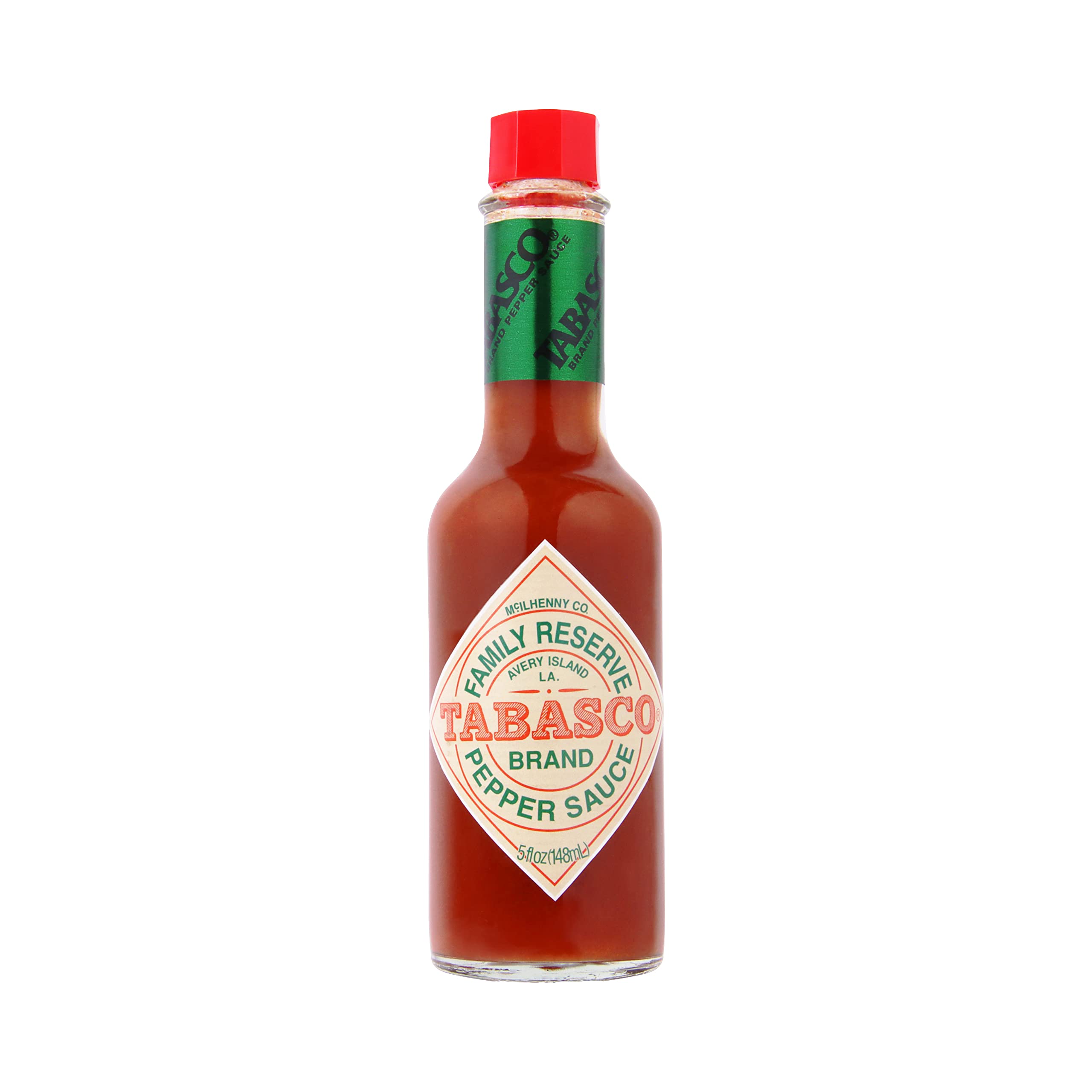 TABASCO Family Reserve Hot Sauce – Aged Premium Pepper Sauce, 148ml