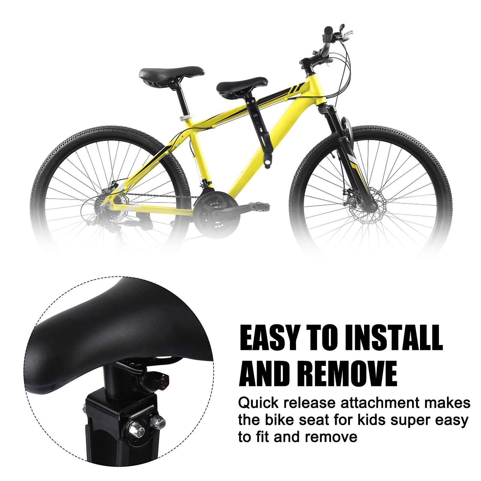 Kids Mountain Bike Seat | Front Mounted Child Seat & Handle