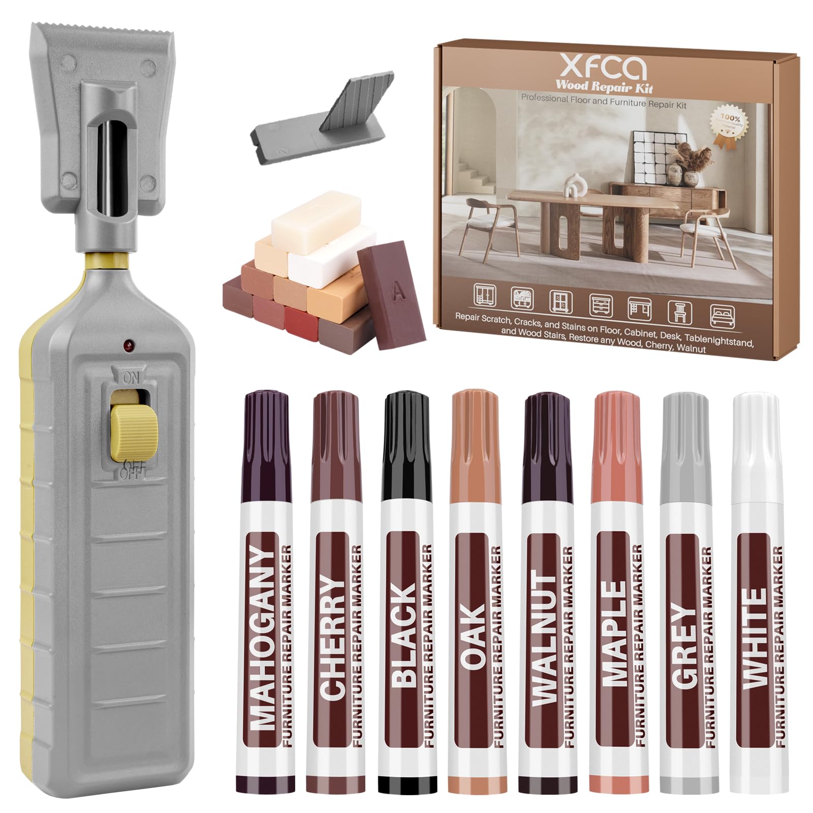 11-Color Laminate Floor and Wood Furniture Wax Repair Kit