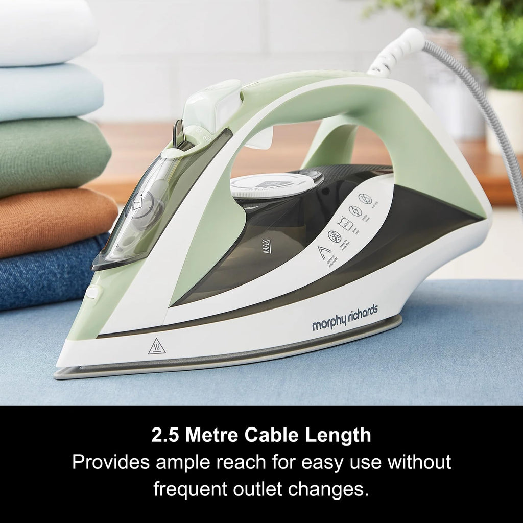 Morphy Richards Steamflow Turbo Steam Iron – Ceramic Soleplate, 2400W