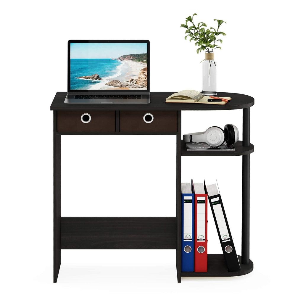 Furinno Go Green Home Laptop Notebook Computer Desk, Study Desk, Writing Desk, Espresso/Black/Brown - image 3