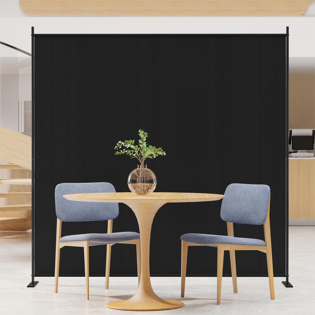C-Hopetree 1 Panel Room Divider | 180cm Folding Privacy Screen – Black