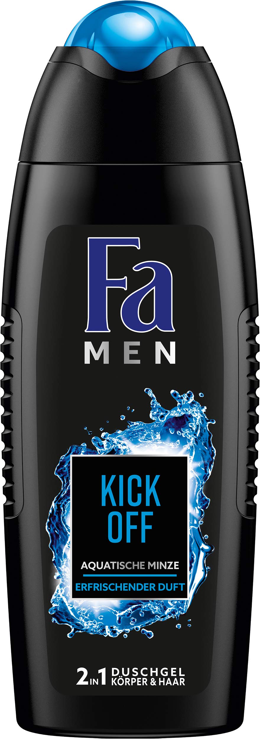 Fa Men Kick Off Shower Gel - Watermint Body & Hair Wash - 6 x 250ml