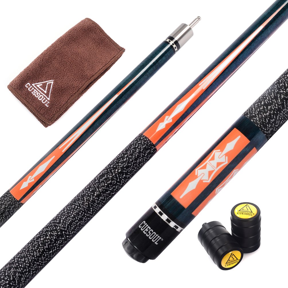 CUESOUL Canadian Maple Pool Cue Stick | 58 Inch Hardwood Billiard Cue