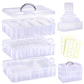 Funtopia Craft Organiser 59 Pack, 3-Tier Stackable Container Box with Lids - image 1