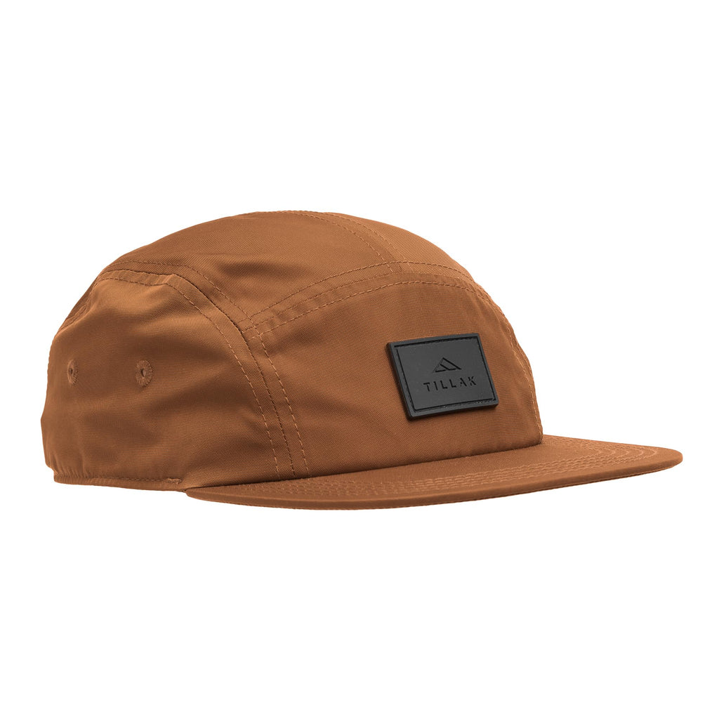 Tillak Wallowa 5 Panel Hat – Durable Kodra Nylon Outdoor Cap, Russet Brown