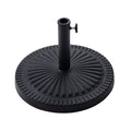C-Hopetree 14kg Heavy Duty Patio Umbrella Base - Round Resin Stand