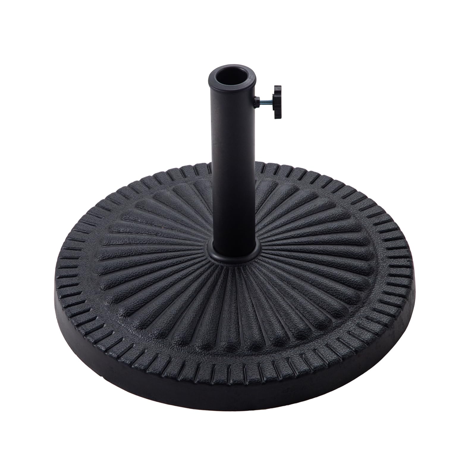 C-Hopetree 14kg Heavy Duty Patio Umbrella Base - Round Resin Stand