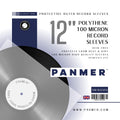 12" Vinyl Record Sleeves | 450 Gauge Polythene - 100 Pack