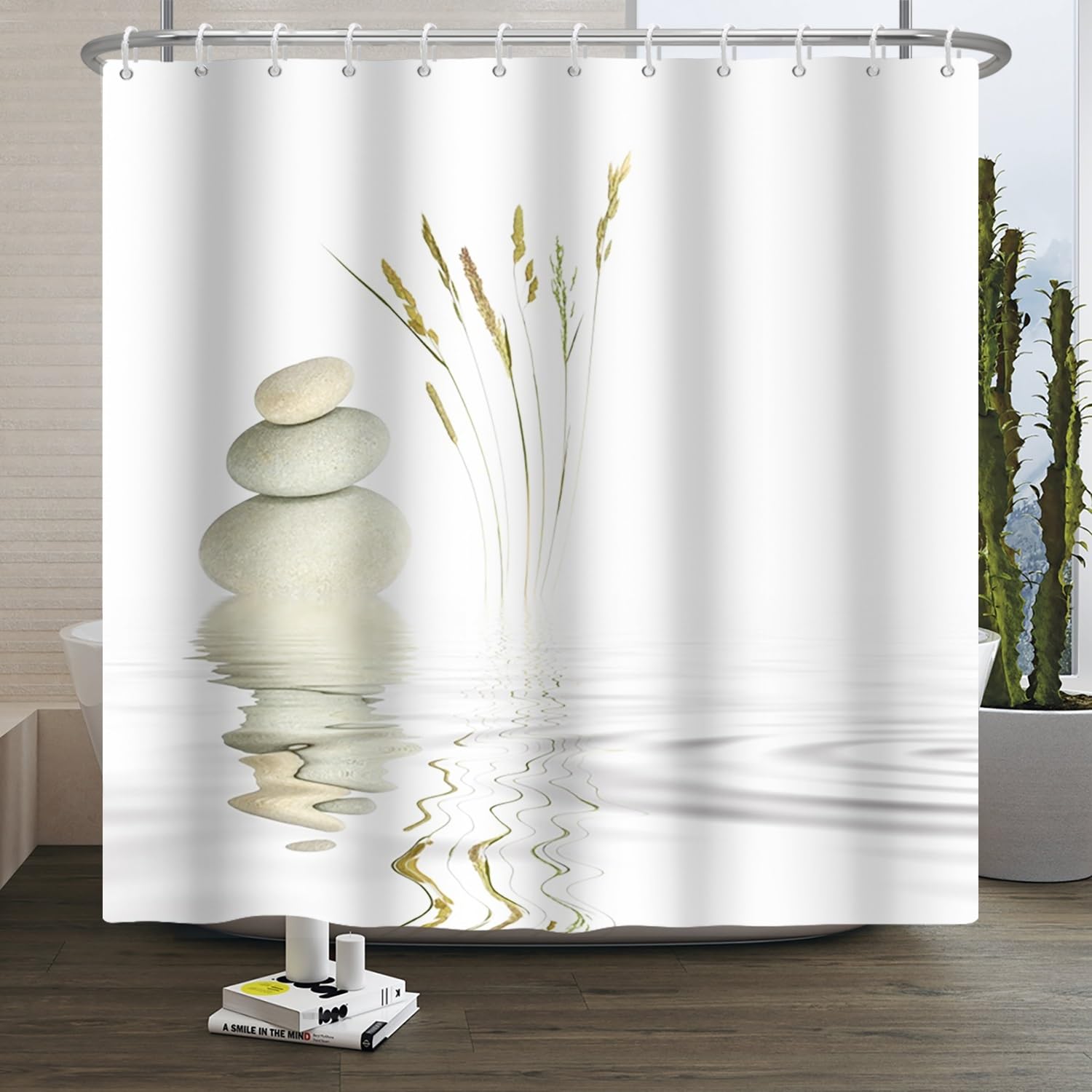 Jolof Store Spa Garden Shower Curtain | Waterproof Polyester Fabric
