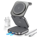 AC Island 5-in-1 Wireless Charging Station | Foldable Mag-Safe Stand
