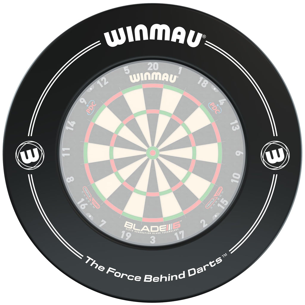Winmau Dartboard Surround Ring – Durable Black Printed Wall Protector