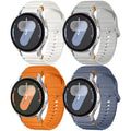 Mastten 4 Pack Sport Straps for Samsung Galaxy Watch 7/6/5/4 – Silicone