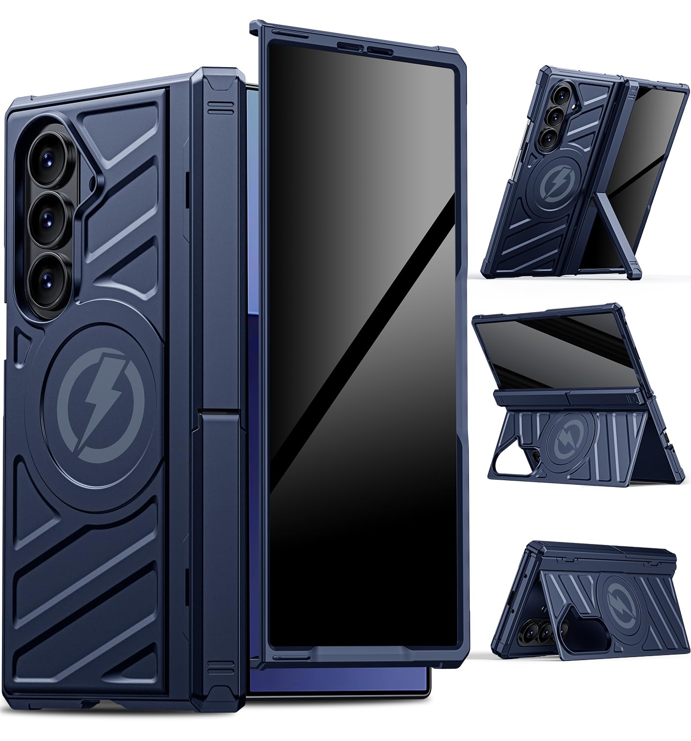 LEIAU Galaxy Fold 7 Case - Rugged MagSafe Cover with Dual Kickstand