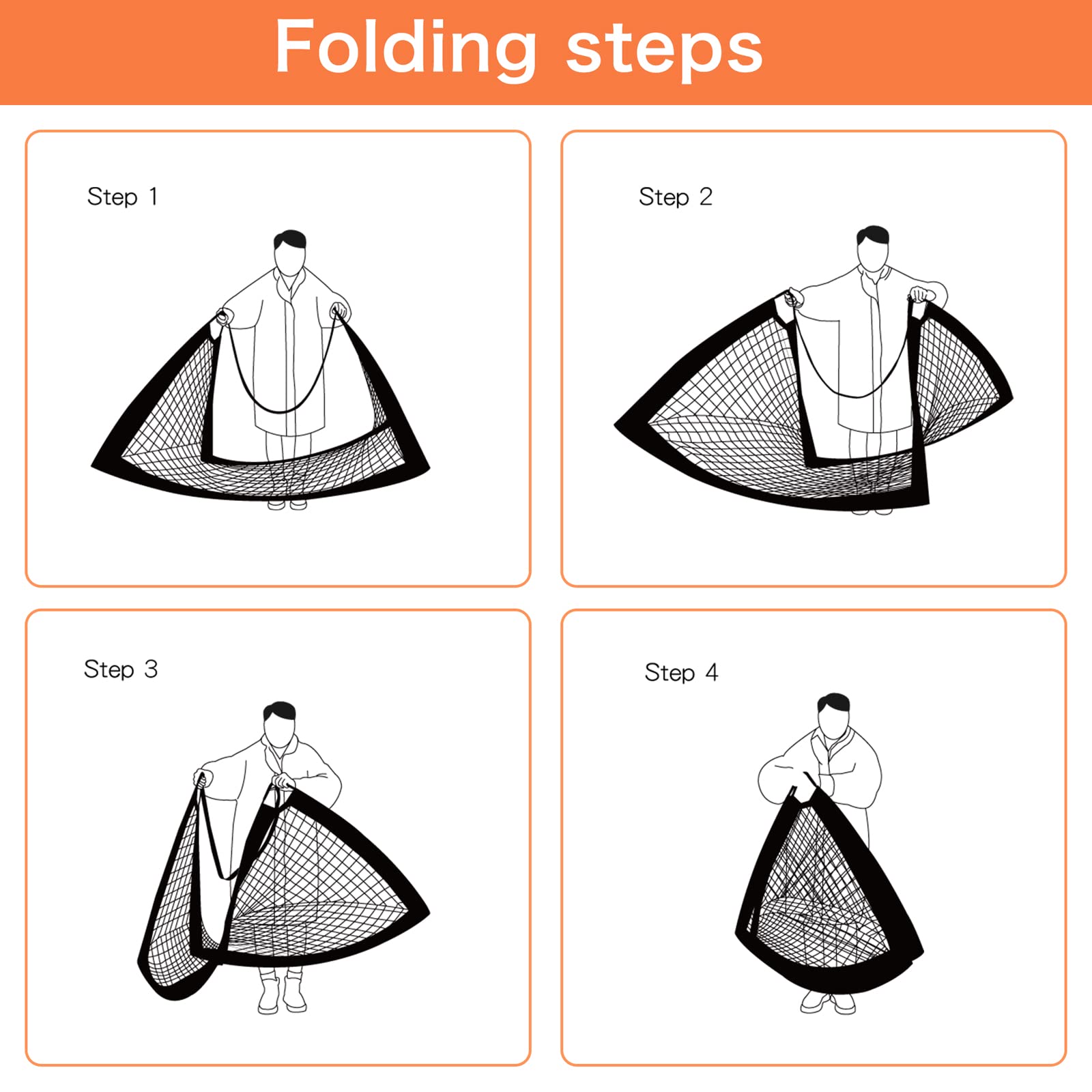 Display4top Set of 2 Pop-up Football Goals – Foldable Kids Soccer Nets