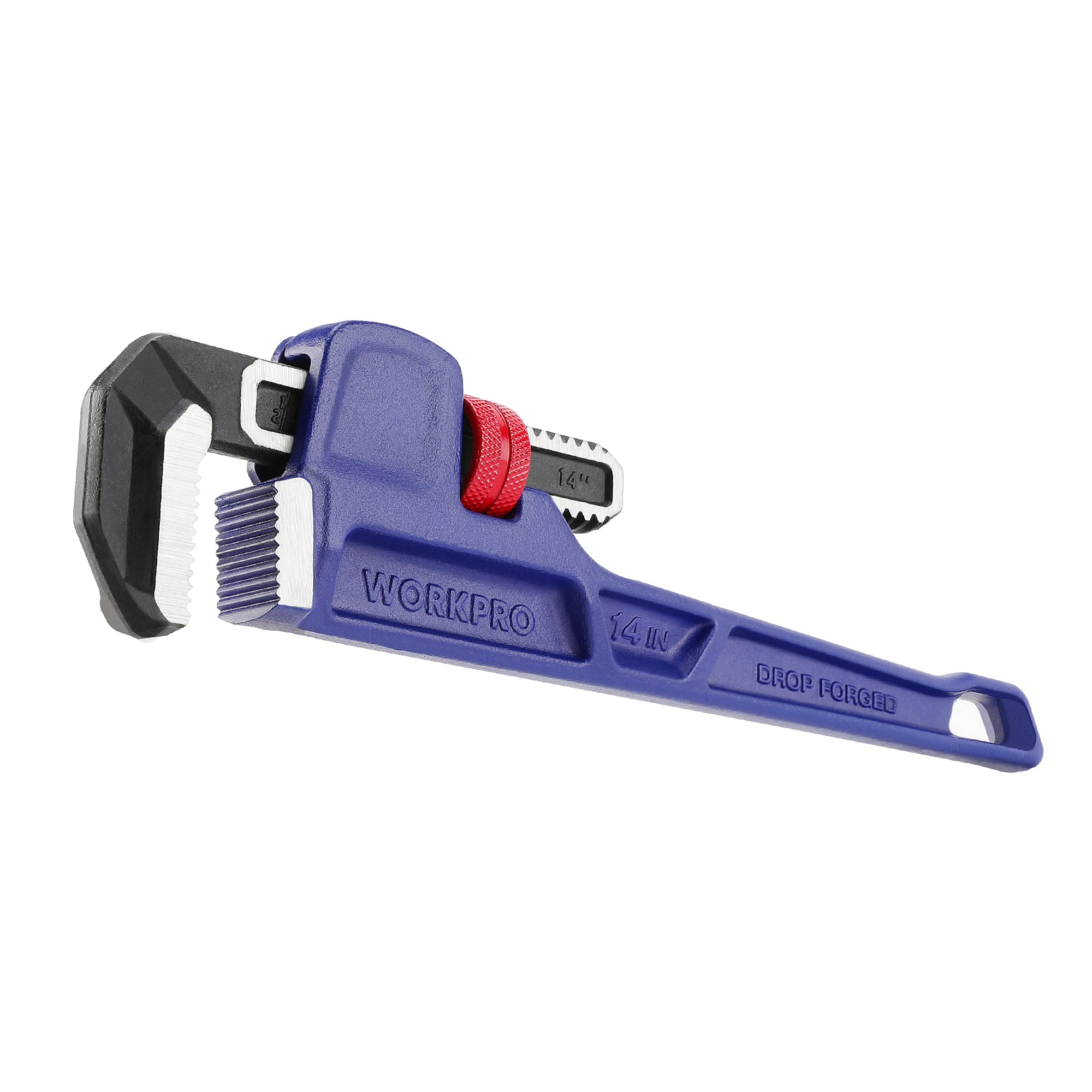 WORKPRO 14-Inch Heavy Duty Straight Pipe Wrench | 70mm Jaw Width