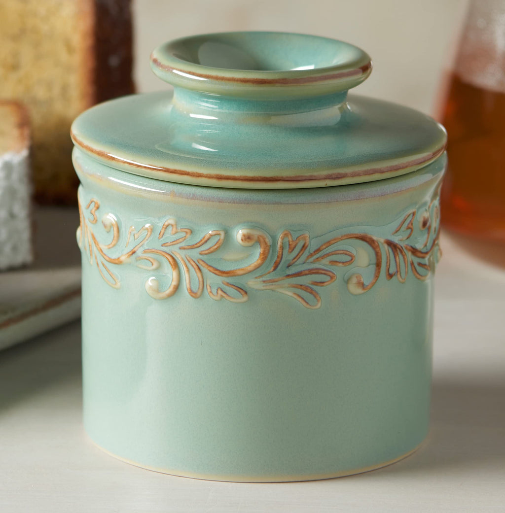 Butter Bell Antique Ceramic French Butter Crock - Sea Spray Dish
