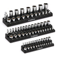 CASOMAN 3-Piece Magnetic Socket Organizer Set - 75 Metric Socket Holders
