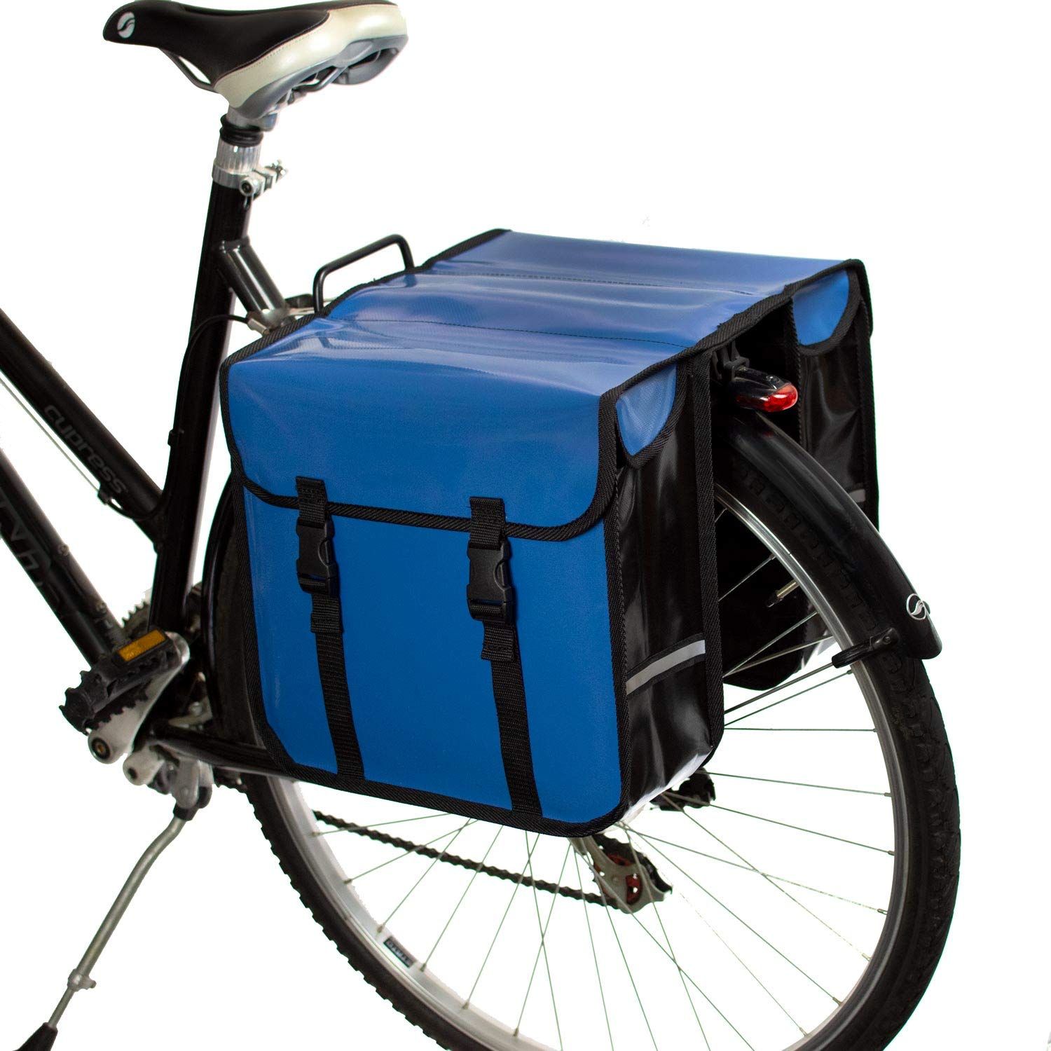 BikyBag Classic CW | Waterproof Double Bicycle Pannier Bag - Blue