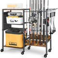 Massive Discounts Fishing Rod Holder - 12 Rod Steel Tackle Cart