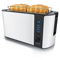 Arendo Frukost 4-Slice Long Slot Toaster – Stainless Steel & Timer