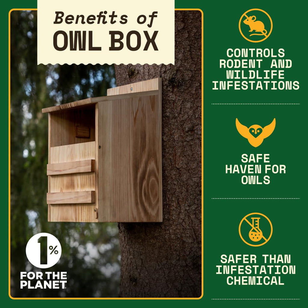 Cedar Owl House – Prebuilt Nesting Box for Screech Owls
