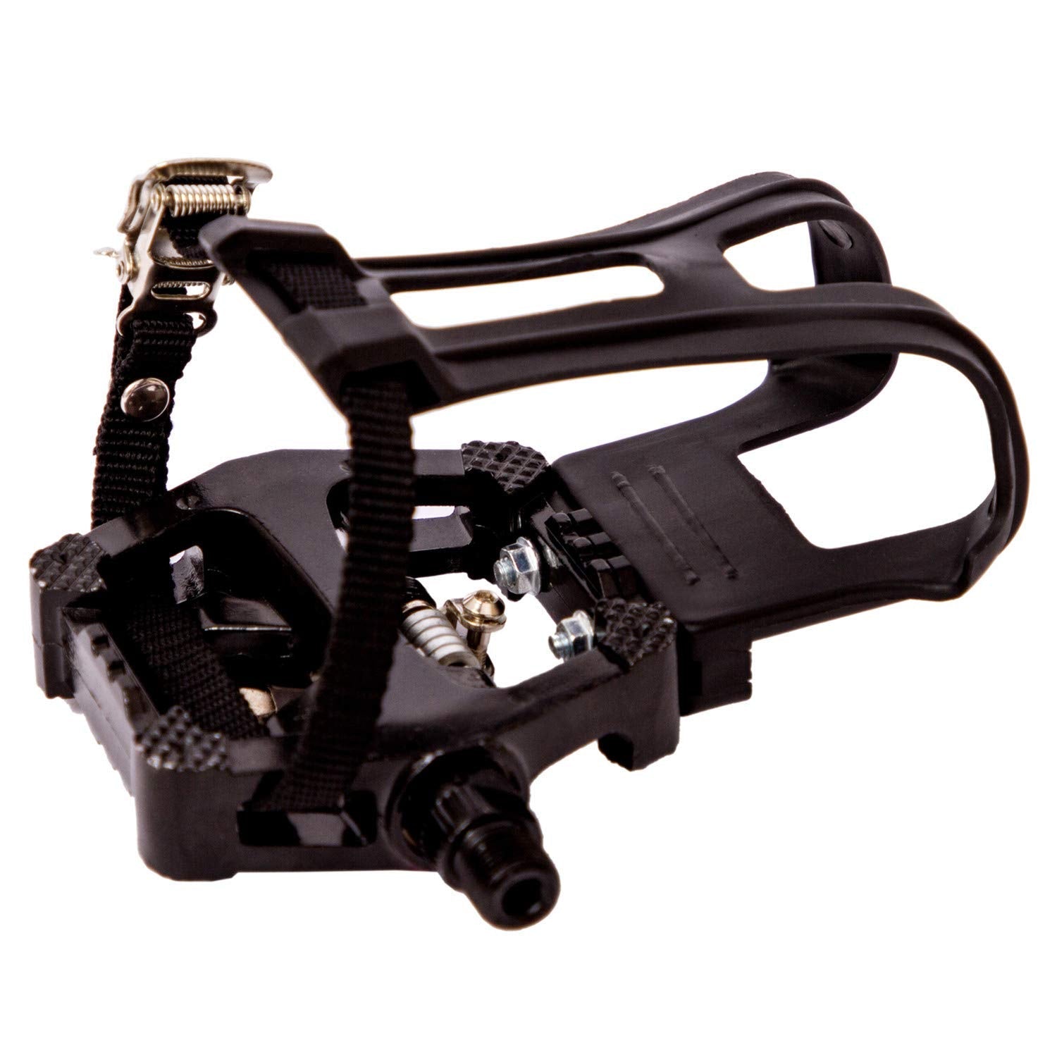 COZYROOMY Hybrid SPD Bike Pedals | 9/16" Aluminum Pedals with Toe Cages