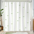 Jolof Store Mint Green Geometric Shower Curtain | Waterproof Polyester