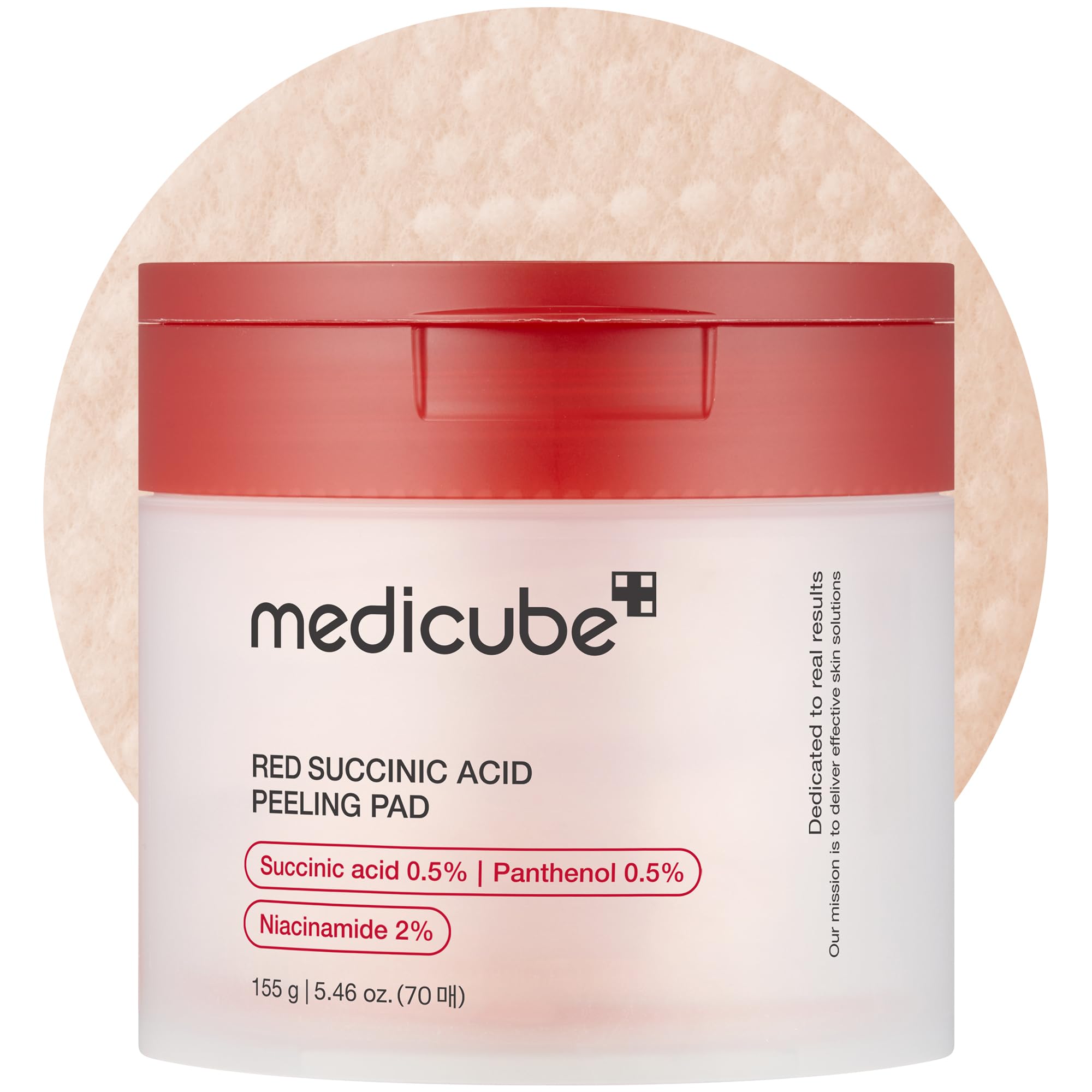 Medicube Red Succinic Acid Peeling Pads – Exfoliating Toner for Acne Skin