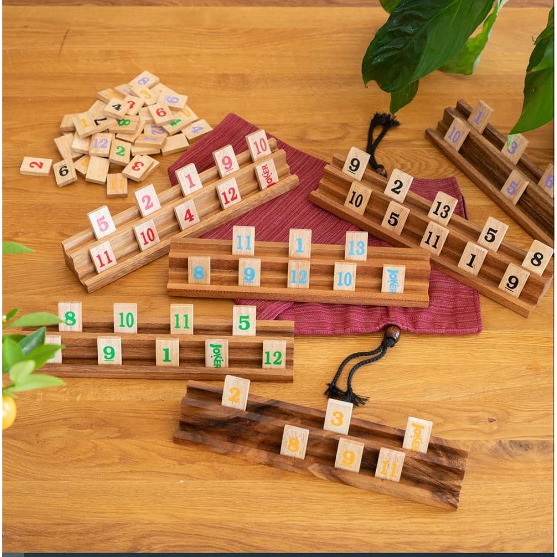 LOGOPLAY Rummy & Okey Board Game for 6 Players with 162 Tiles