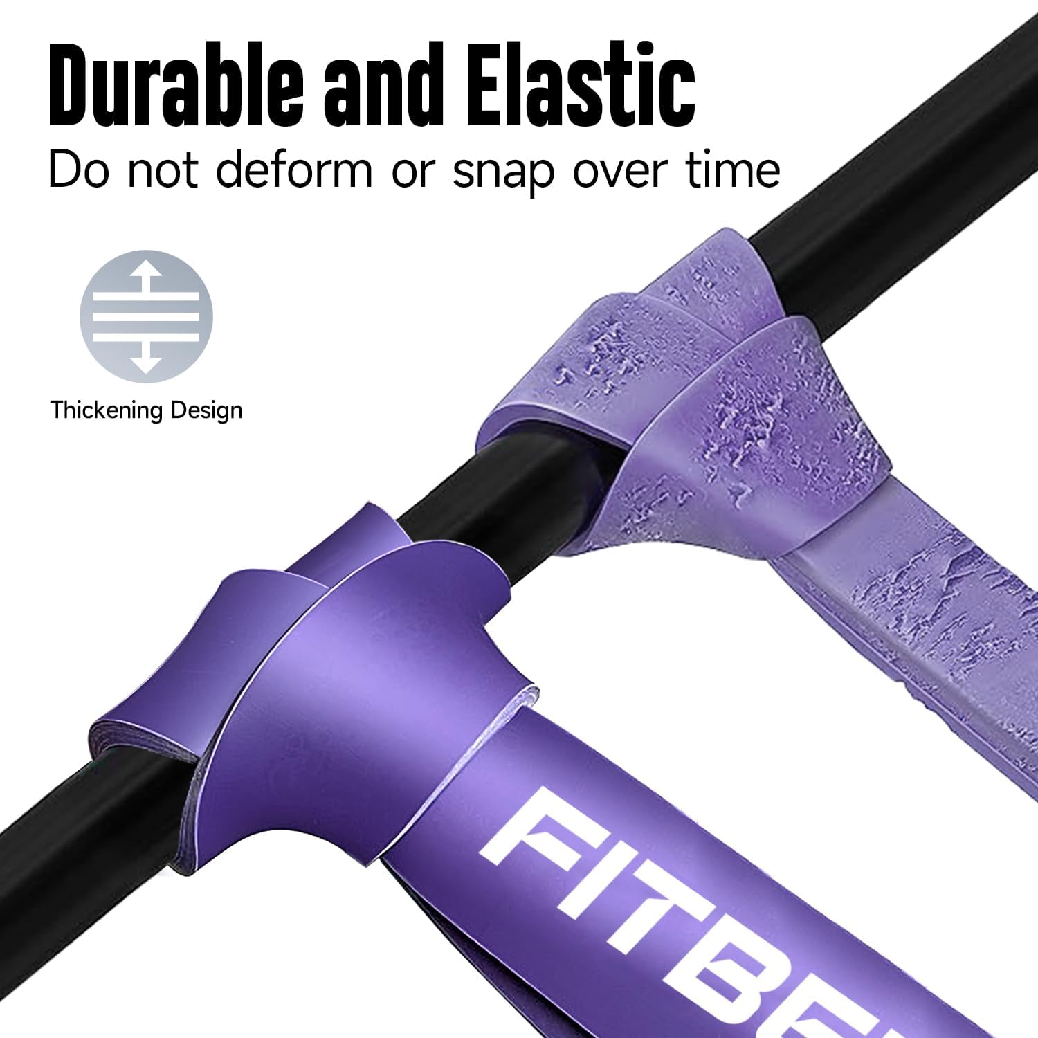 FitBeast Pull Up Assist Bands Set | 5 Resistance Levels for CrossFit