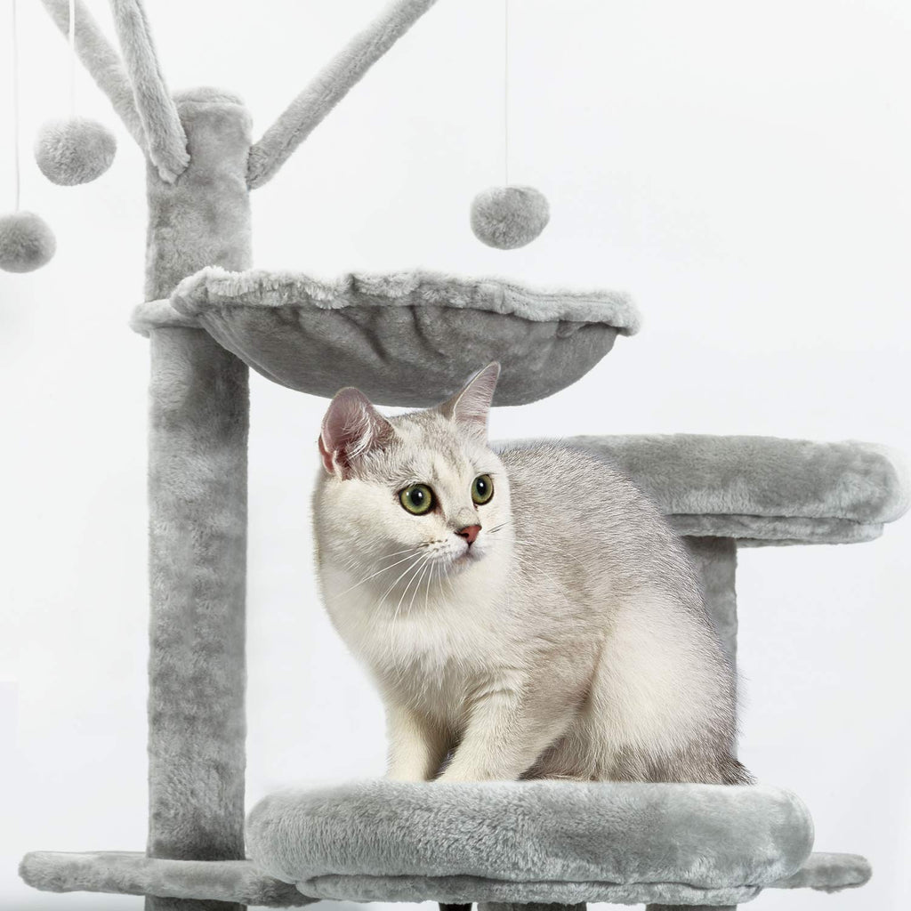 Meerveil 210cm Cat Tree Tower | Multi-Level Indoor Climbing Post with Condos