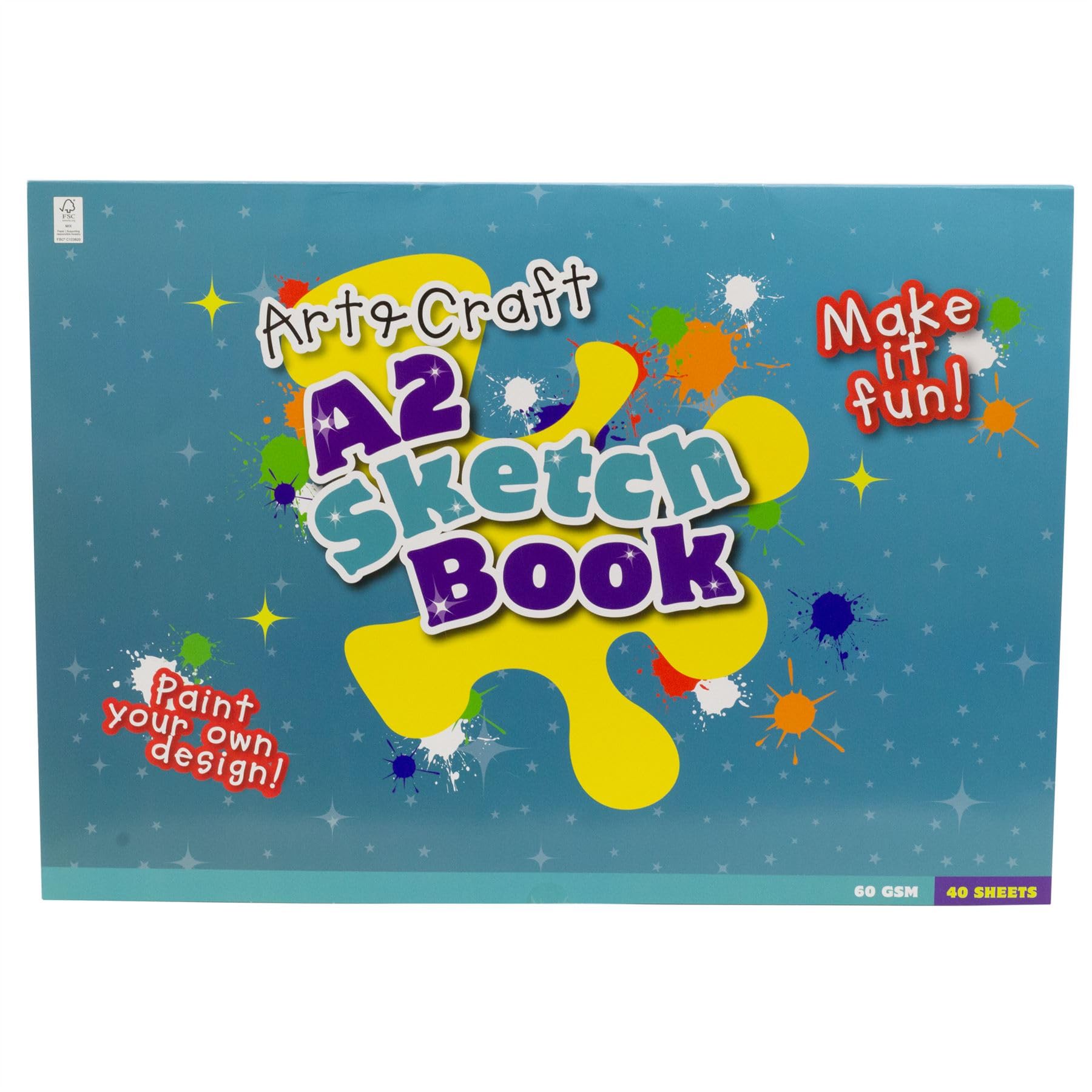 Carousel Home Kids A2 Sketchbook | Extra Large 40 Sheet Artist Drawing Pad
