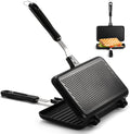 SOUJOY Non-Stick Sandwich Maker | Aluminum Stovetop Panini Grill Pan