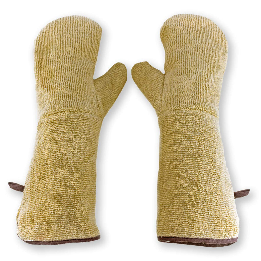 Goldman Service Heat Resistant Oven Gloves | 350°C Cotton BBQ Mitts