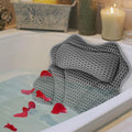 Jolof Store 4D Ergonomic Bath Pillow – Quick-Dry Mesh Neck & Back Support