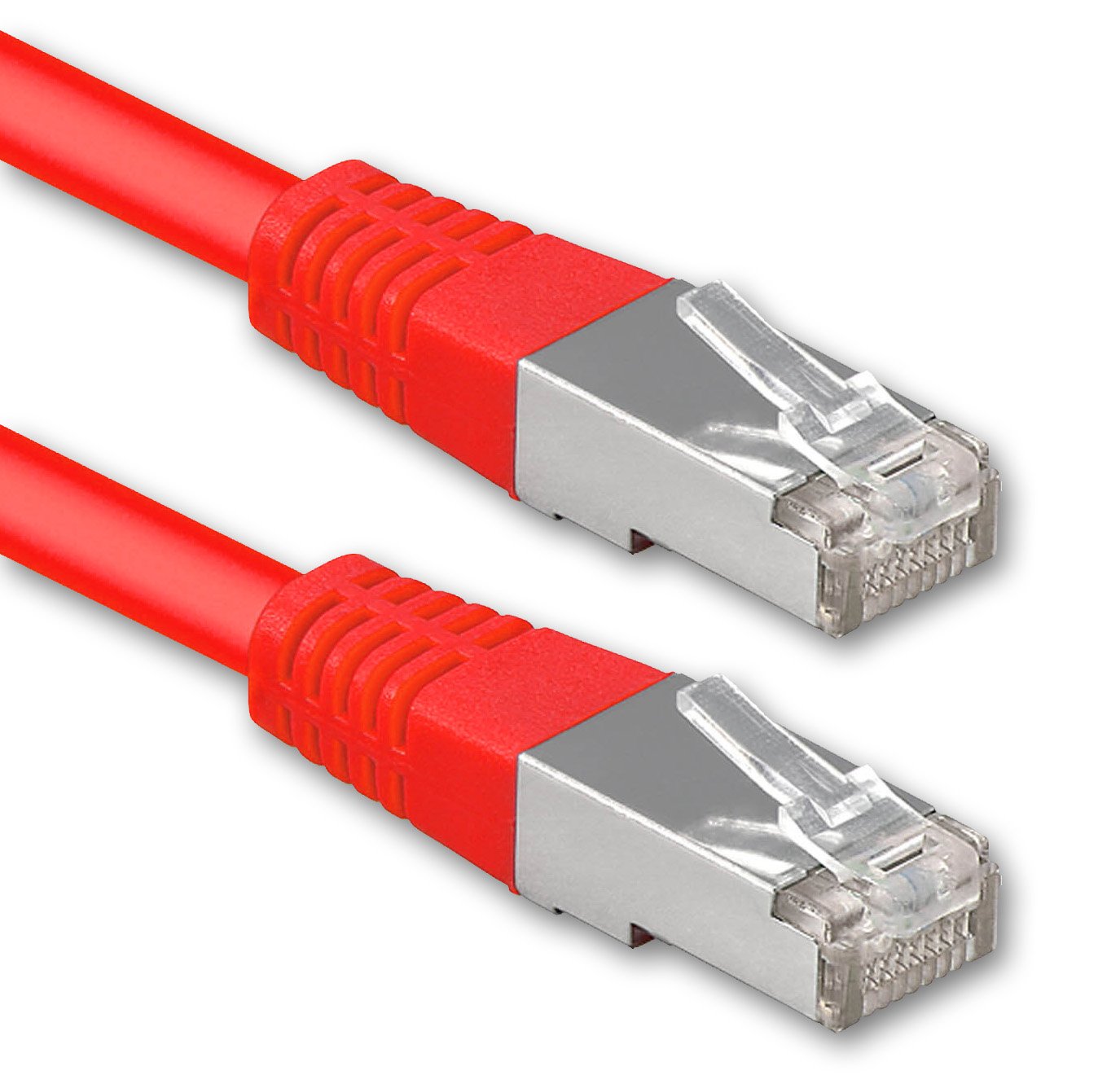1aTTack.de Cat.6 Network Cable – 20m Red S-FTP PIMF Copper Gigabit LAN