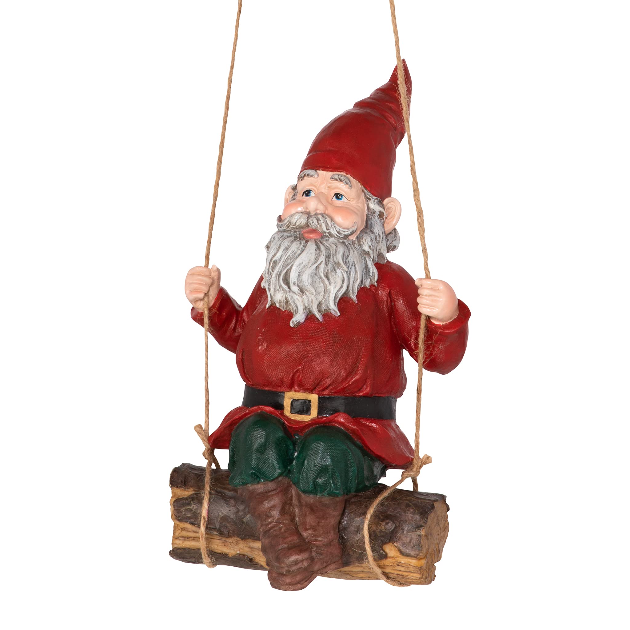 Design Toscano Sammy the Swinging Garden Gnome Outdoor Statue – 38cm