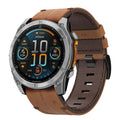 22mm Genuine Leather QuickFit Strap for Garmin Fenix 7/8