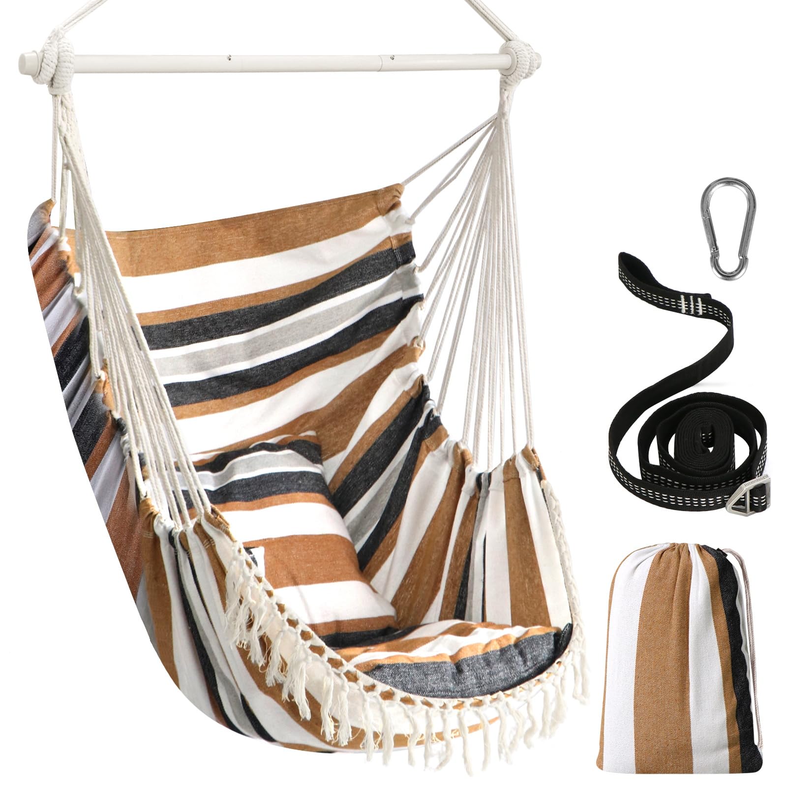 Chihee Hammock Chair Hanging Swing | 500lb Capacity Steel Spreader Bar