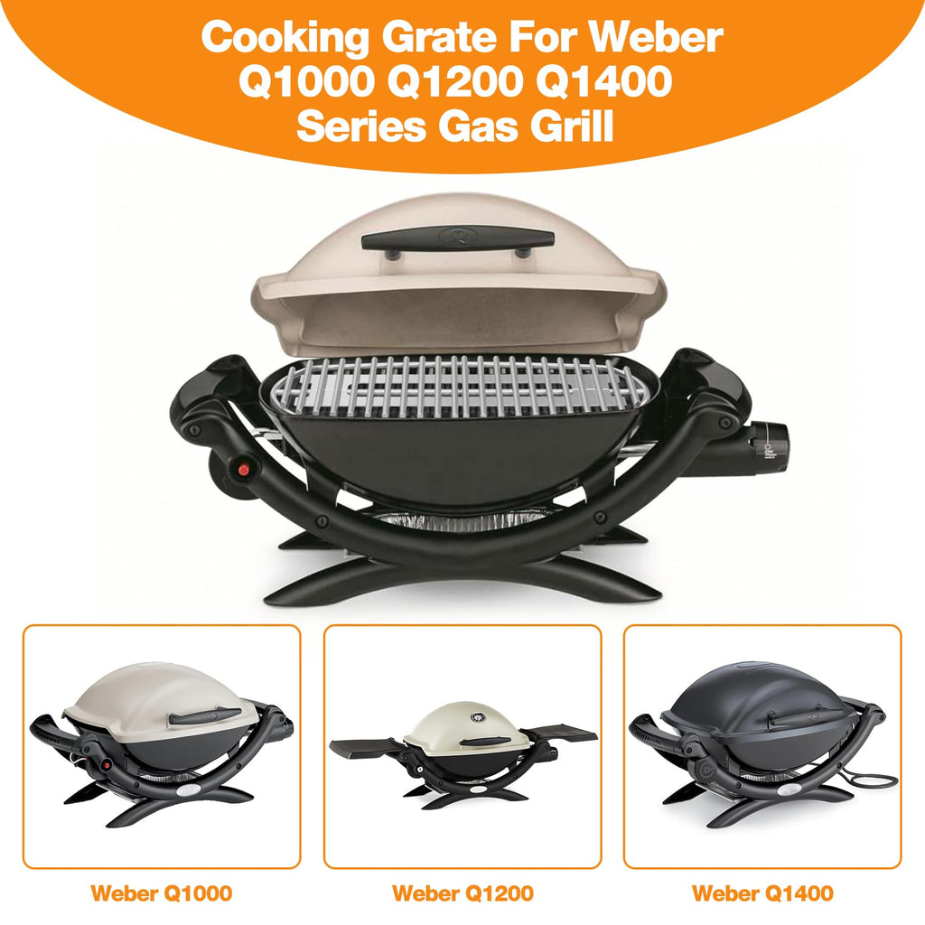 Onlyfire Stainless Steel Cooking Grate for Weber Q1000 Q1200 Q1400