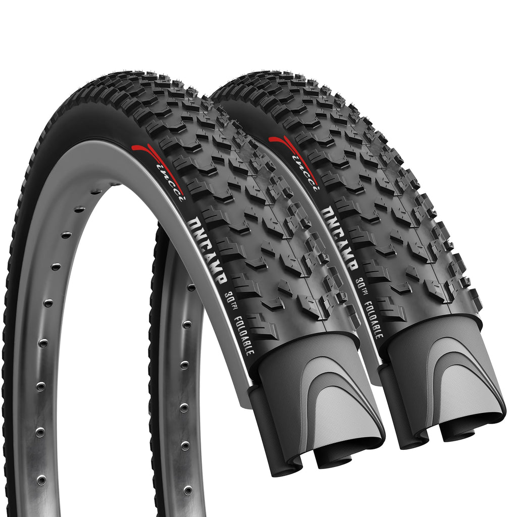 Fincci 27.5 x 2.10 MTB Tyres | Foldable Mountain Bike Tyre - Pack of 2