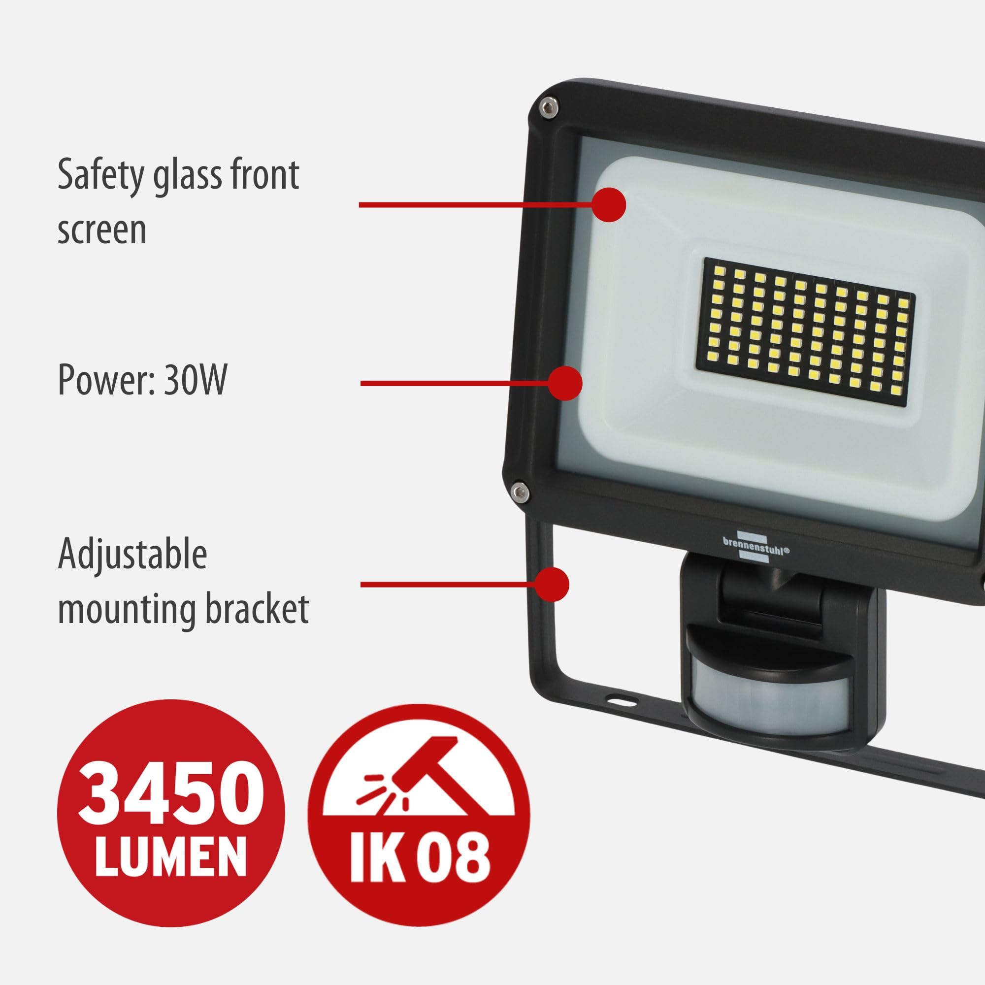 Brennenstuhl JARO 4060 P LED Outdoor Floodlight with Motion Sensor
